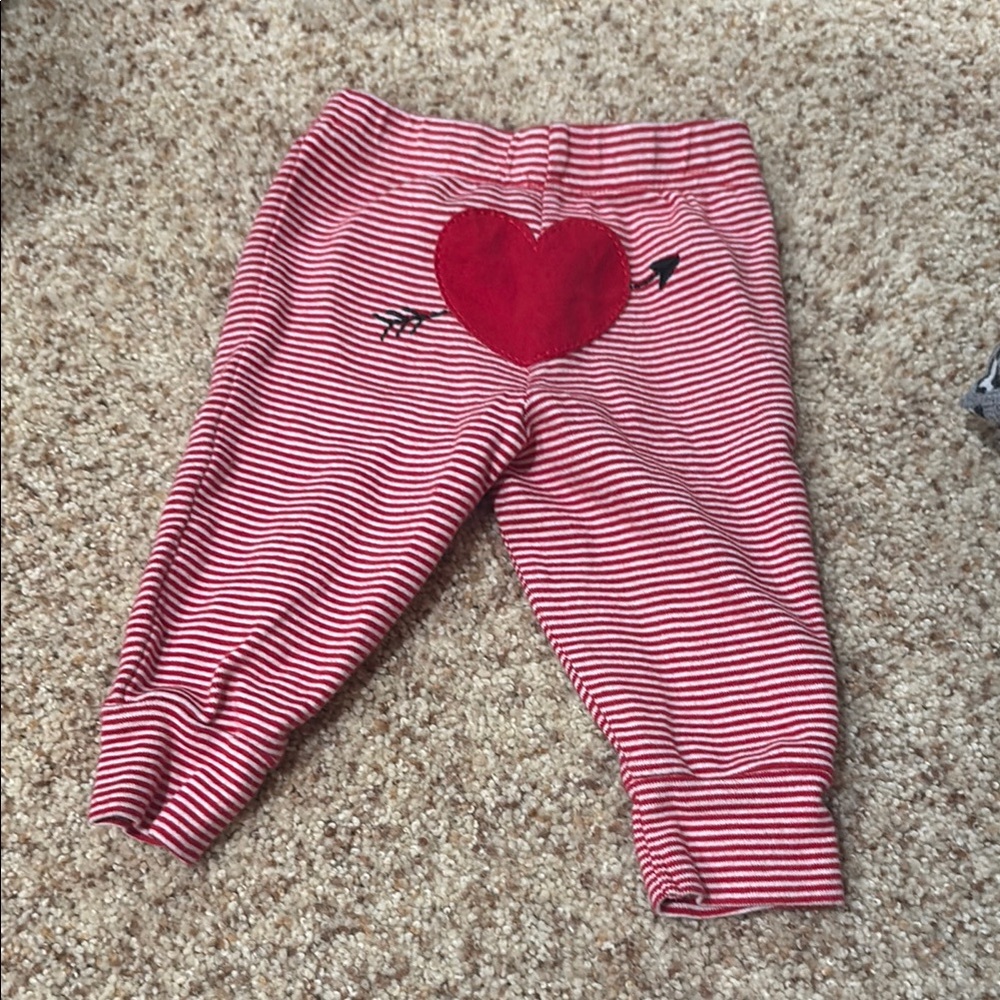 Carter's Red and White Striped Baby Pants